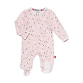 Magnetic Me BAA BAA Baby Pink Modal Magnetic Footie Main - ANB Baby